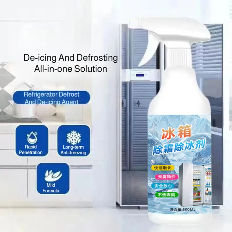 Fast-Acting Refrigerator Defrost Spray 500ml - Ice Melt & Frost Remover