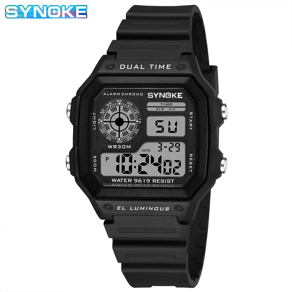 Military Digital Sports Watch Waterproof Luminous Chronograph for Men