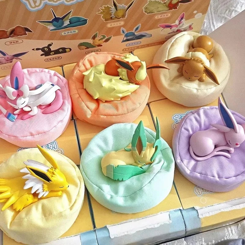 Anime Sleeping Toy Series Blind Box Model Figures - Sylveon Umbreon Flareon Jolteon