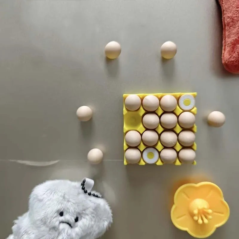 Egg Fridge Magnets Set - Cute 3D Egg-Shaped Refrigerator Decoration