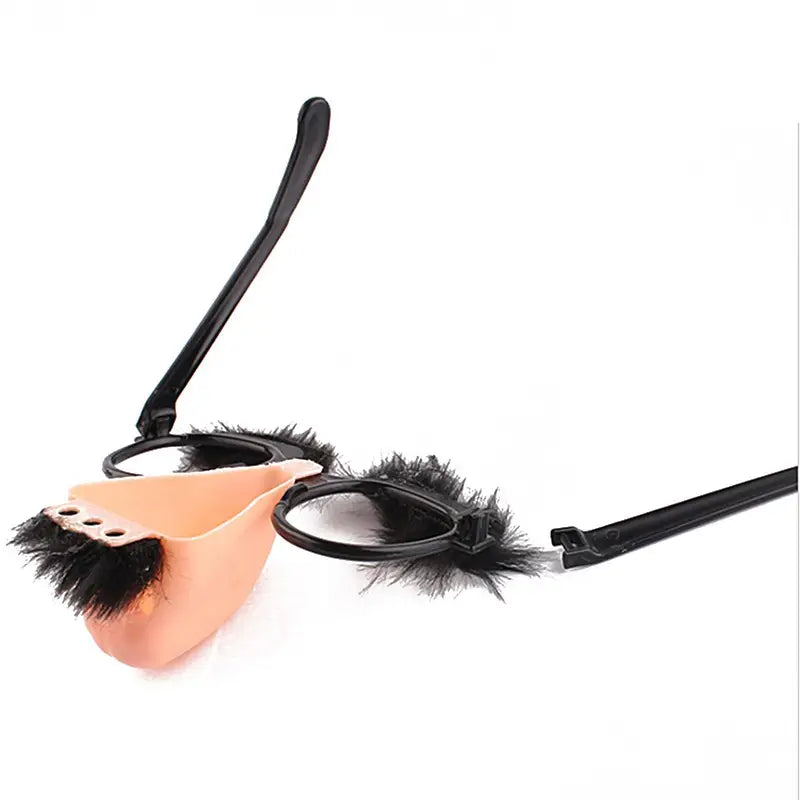 Funny Big Nose Glasses with Eyebrows and Mustache - Halloween Party Photo Props
