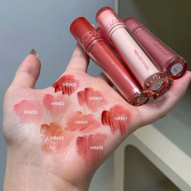 Waterproof Lip Gloss Plumper with Moisturizing Jelly Finish - 8 Colors