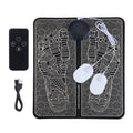 Rechargeable Foot Massager Mat with EMS Electrotherapy and Remote Control