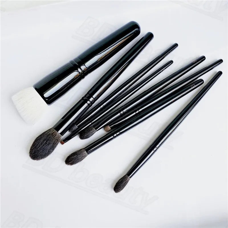 Luxury Squirrel Hair Makeup Brush Set for Foundation, Eyeshadow & Blending - Soft Cosmetic Tools