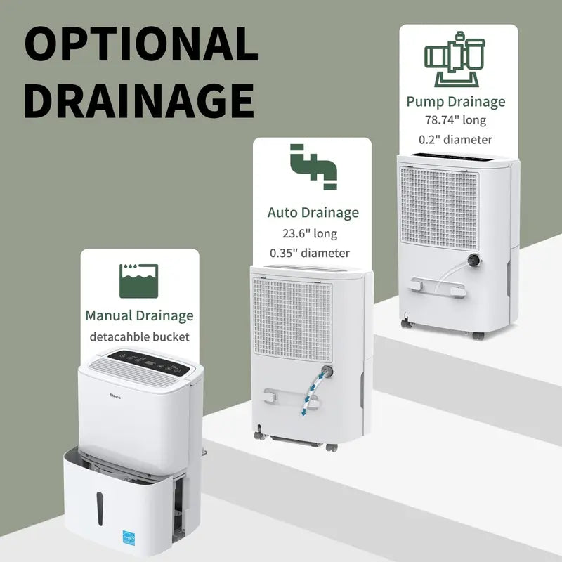 150 Pints Energy Star Dehumidifier for Large Spaces up to 7000 sq ft with Built-in Pump