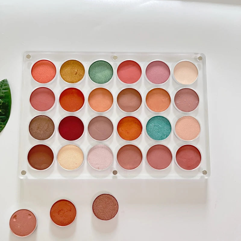 Empty Magnetic Eyeshadow Palette DIY Acrylic Makeup Organizer 24 Holes 26mm