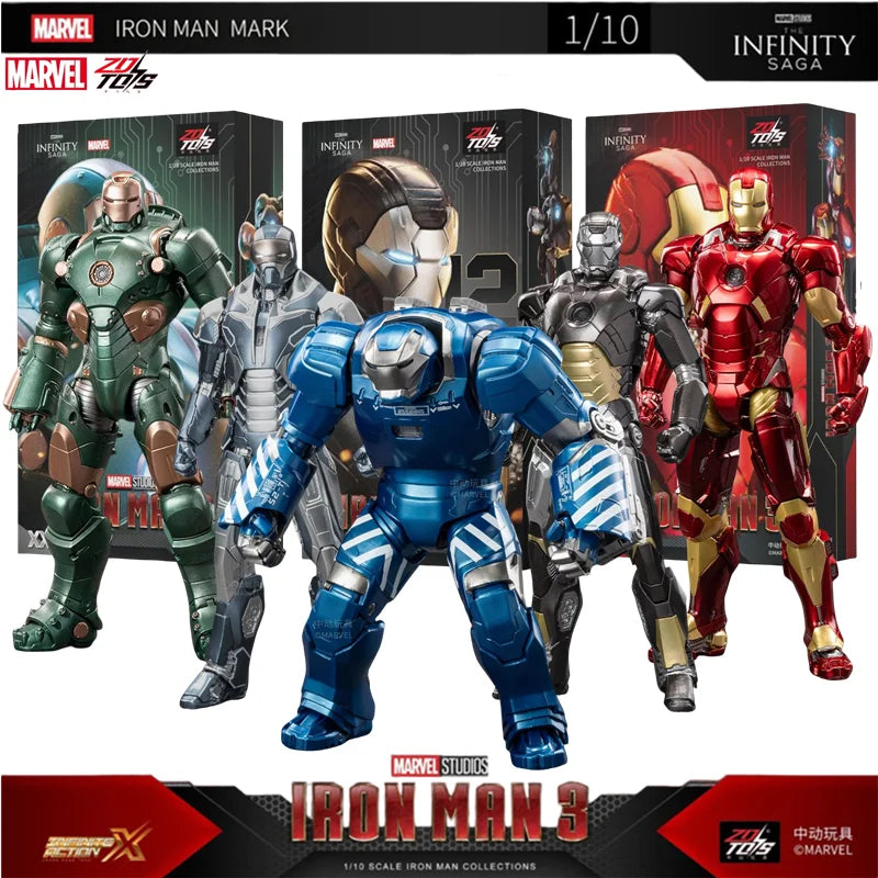 Marvel Iron Man Action Figures Set - Collectible Toy Figures with Movable Joints