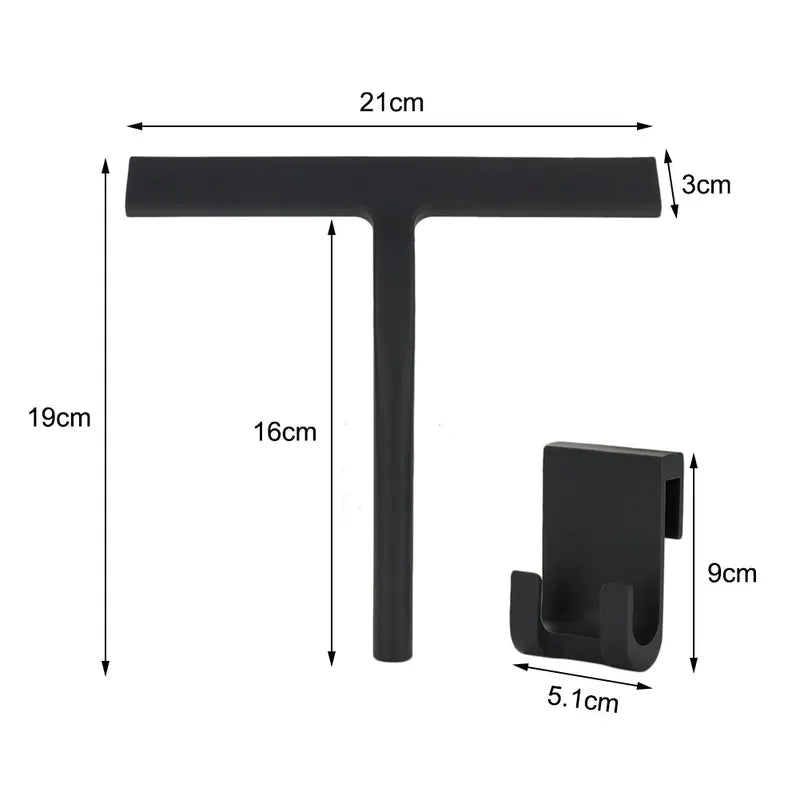 Bathroom Shower Squeegee Glass Cleaner Wiper Silicone Blade for Bathroom Accessories