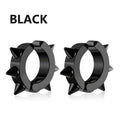 Unisex Stainless Steel Hoop Earrings - Round Circle Punk Jewelry for Men & Women