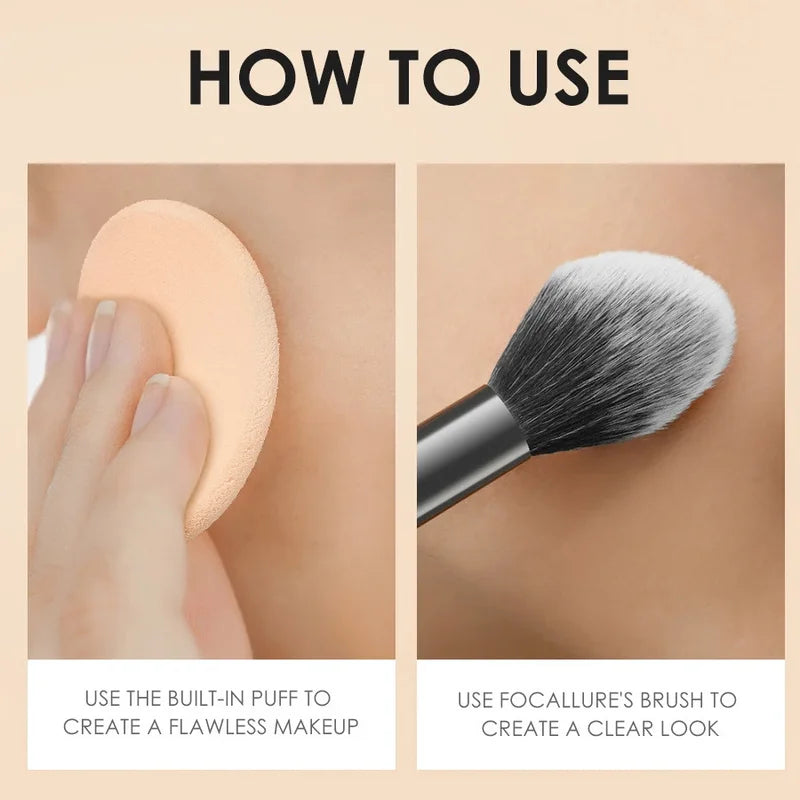 Mineral Face Pressed Powder with Oil Control & Concealer - Natural Finish, 3 Shades