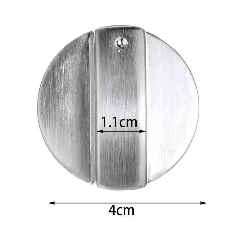 Universal Gas Stove Control Knobs Replacement Set for Cooktop & Oven - Durable Metal, 6mm/8mm