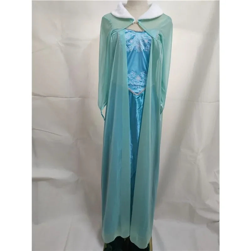 Kids Halloween Carnival Princess Costume Elsa Anna Fancy Dress for Girls
