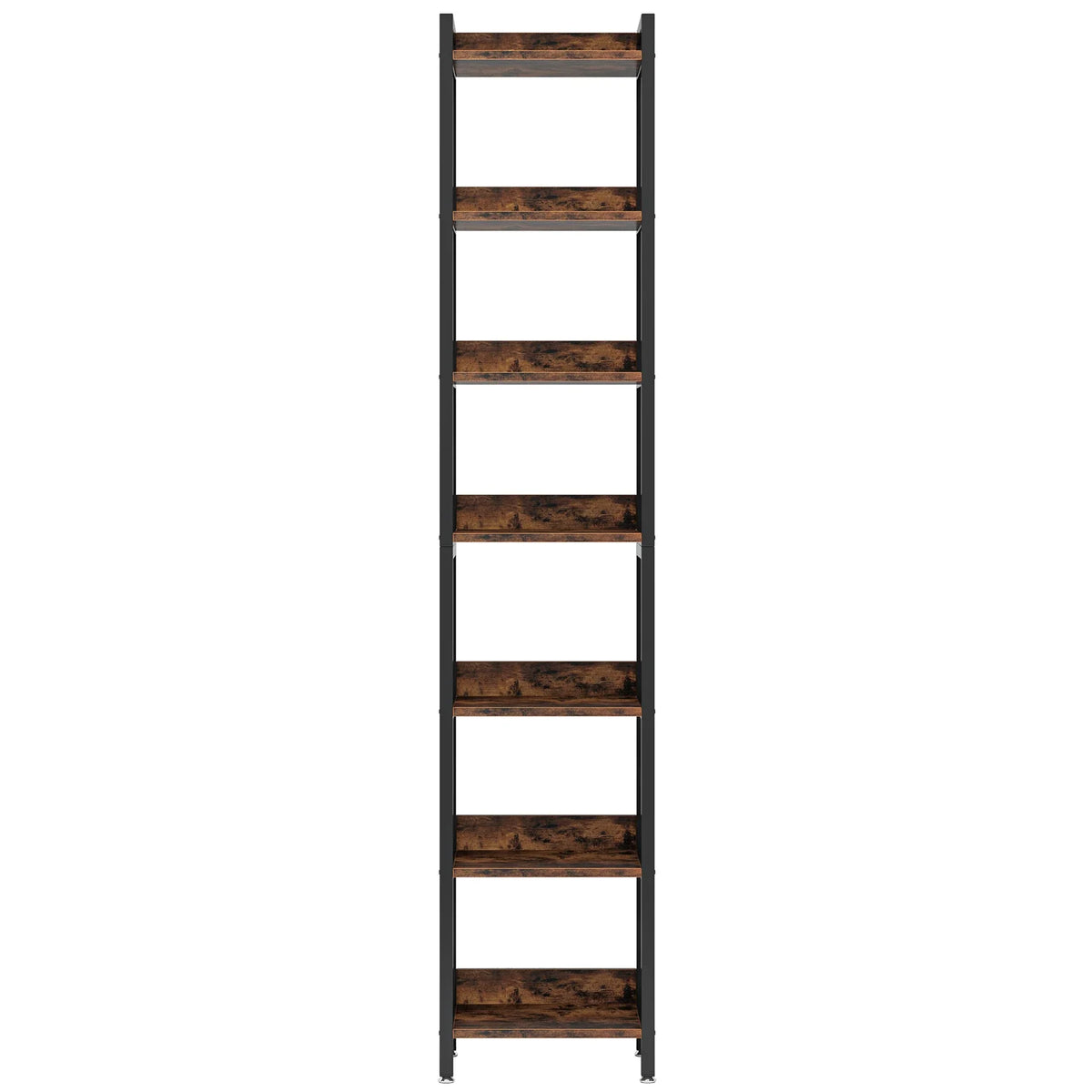 78.7-Inch Tall Narrow Bookshelf with 7 Shelves for Small Spaces