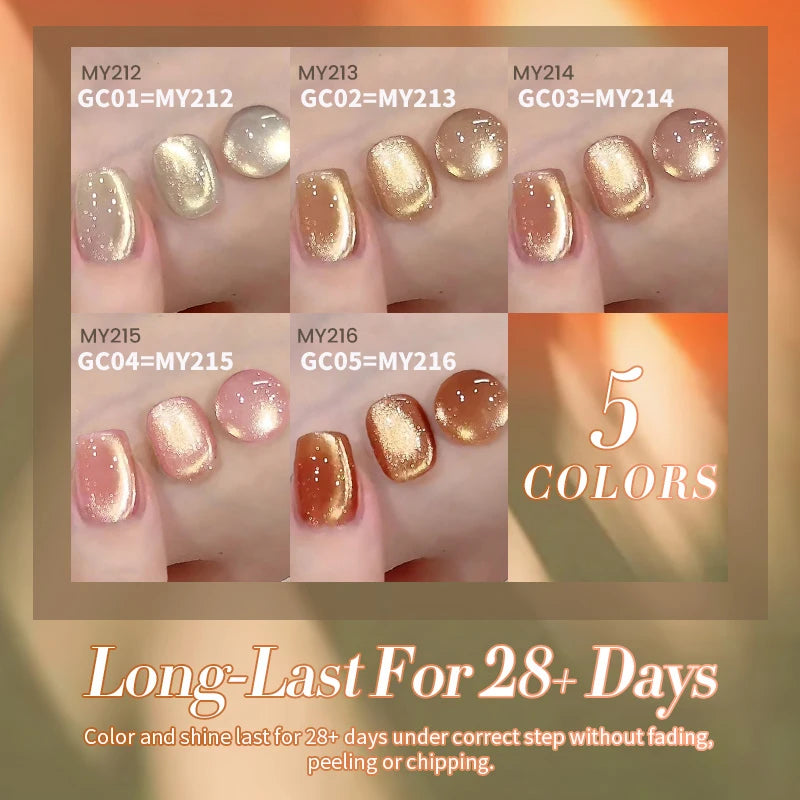 Magnetic Gel Nail Polish Set - 10ml Semi-Permanent UV/LED Nail Art