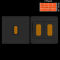 Glow in the Dark Switch Button Sticker Luminous Wall Decor RGB Color Options
