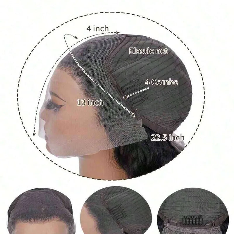 HD Transparent Lace Front Wig 13x4 13x6 Full Lace Human Hair 250 Density for Women
