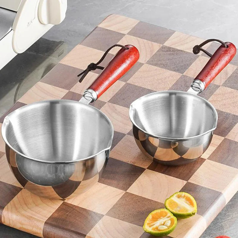 Stainless Steel Oil Pan for Melting Butter and Heating Sauces - Multiple Sizes