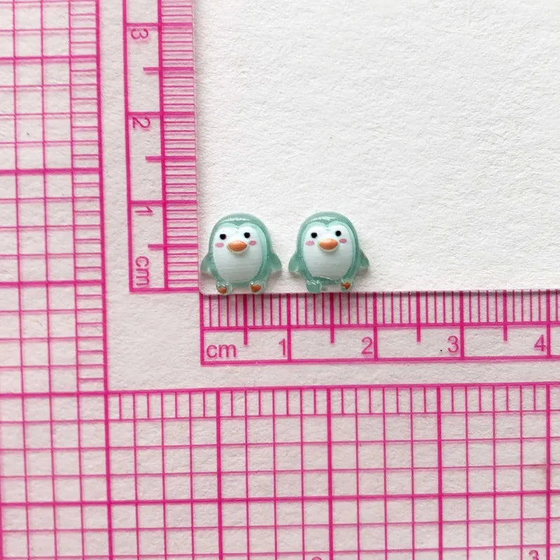 50pcs Resin Penguin Figurines Miniature DIY Craft Decorations Wedding Scrapbook
