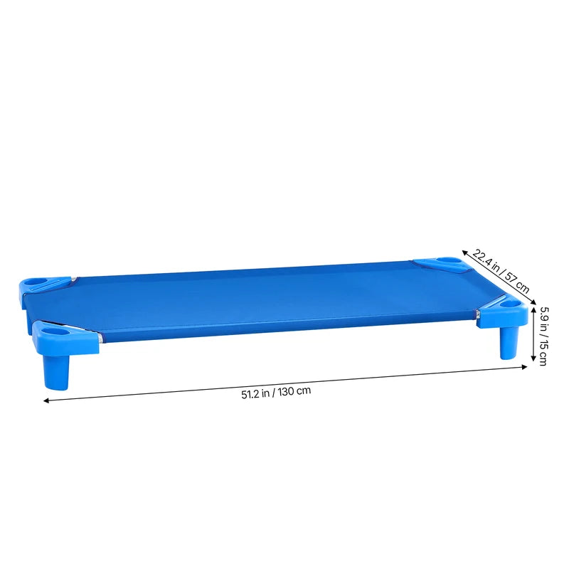 Stackable Toddler Nap Cots Pack of 4/6 Portable Kids Bed for Preschool & Daycare