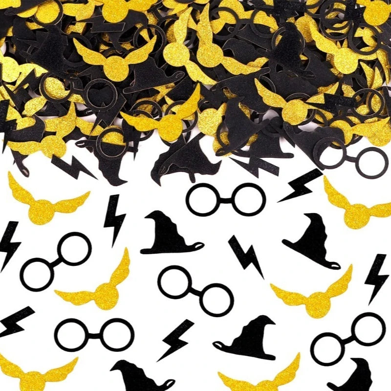 100pcs Halloween Wizard Confetti Glitter Scatter for Party Decor & Crafts
