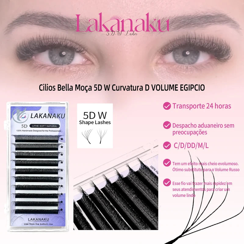 False Eyelashes Extension 6 Trays Volume Fans Soft Individual Eyelash Extensions