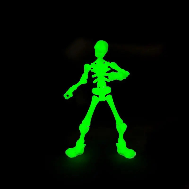 DIY Skeleton Figurines Set - Movable Joints for Halloween Craft & Decoration