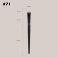 Flat Head Foundation Brush Face Contour Makeup Tool - All Handle Colors