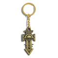 Warhammer 40K Skull Cross Keychain Unbreakable Expedition Pendant Gift
