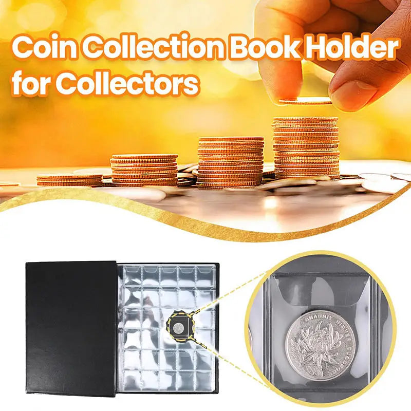 Coin Collectible Organizer Album Storage Book for Collectors