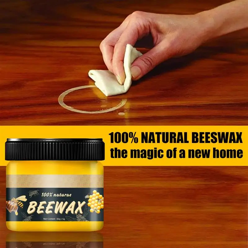 Wood Furniture Polisher Beeswax - Natural, Wear-Resistant Wood Care Wax for Floors & Furniture