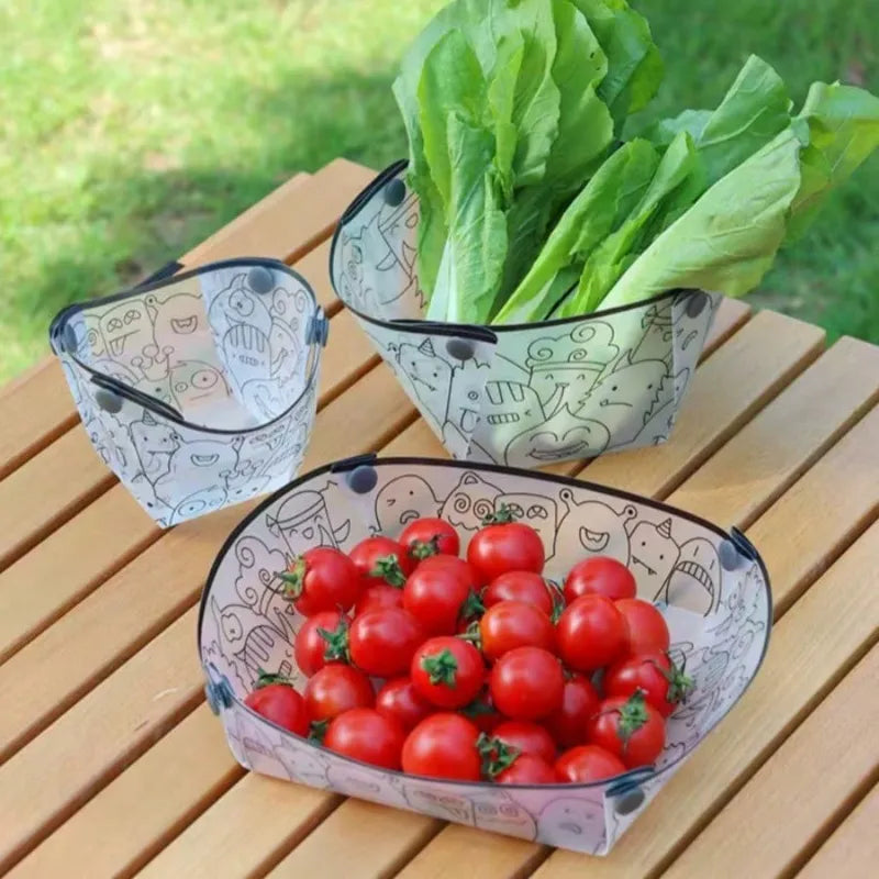 Ultralight Folding Camping Tableware Set - Portable Bowl Plate Cup for Hiking & Picnic
