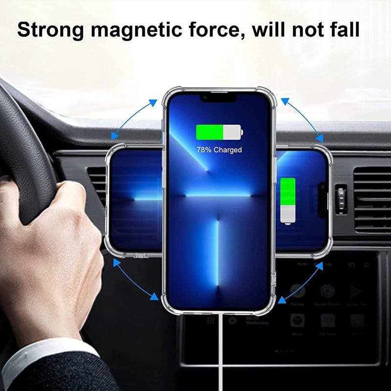 Magnetic Metal Plate Ring for Magsafe Wireless Charger CellPhone Holder - Multiple Colors