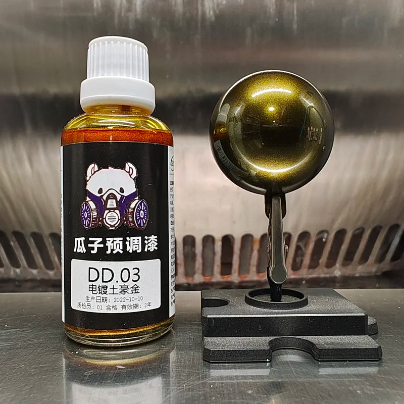 Gold Electroplated Paint Spray for Model Coating - Airbrush Art DIY