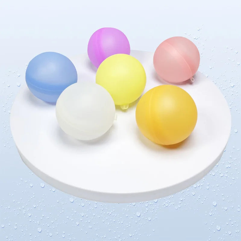 Reusable Water Balloons Set - Quick Fill Colorful Water Splash Balls for Kids & Adults