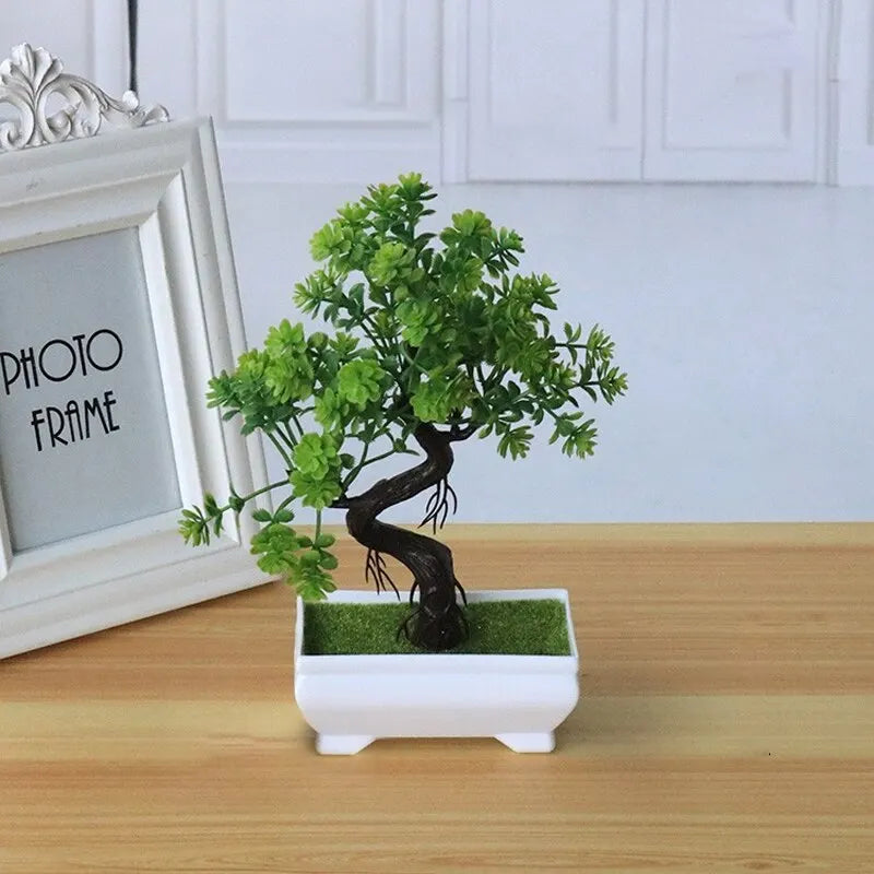 Artificial Plant in Pot - Realistic Plastic Tree for Home & Office Decor