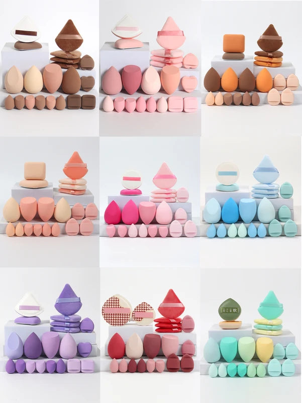 20 Pcs Makeup Sponge and Puff Set for Face Powder and Concealer
