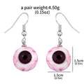 Halloween Gothic Bloodshot Eyeball Earrings 3D Horror Jewelry Gift