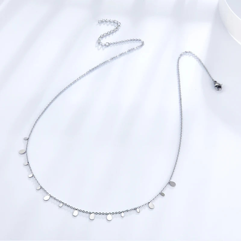 Vintage Mini Round Coin Charm Choker Necklace for Women & Girls Gold Silver