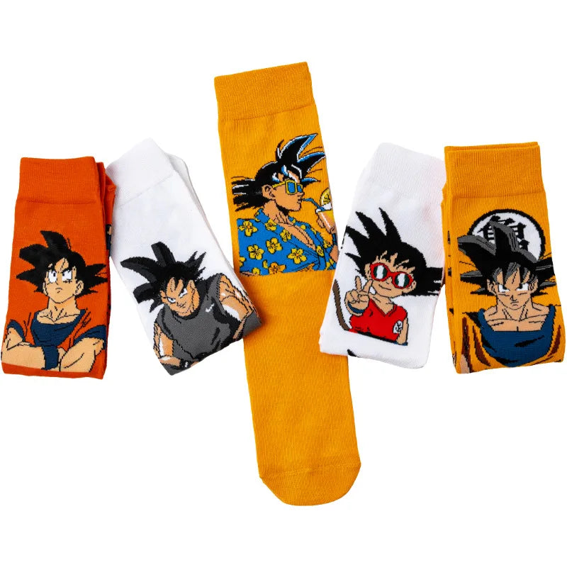 Anime Street Style Crew Socks Men Women Casual Funny Yoga Cycling Socks