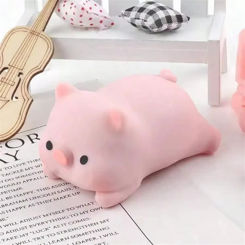 Cute Pink Pig Stress-Relief Squeeze Toy for Kids and Adults - Kawaii Pet Fidget