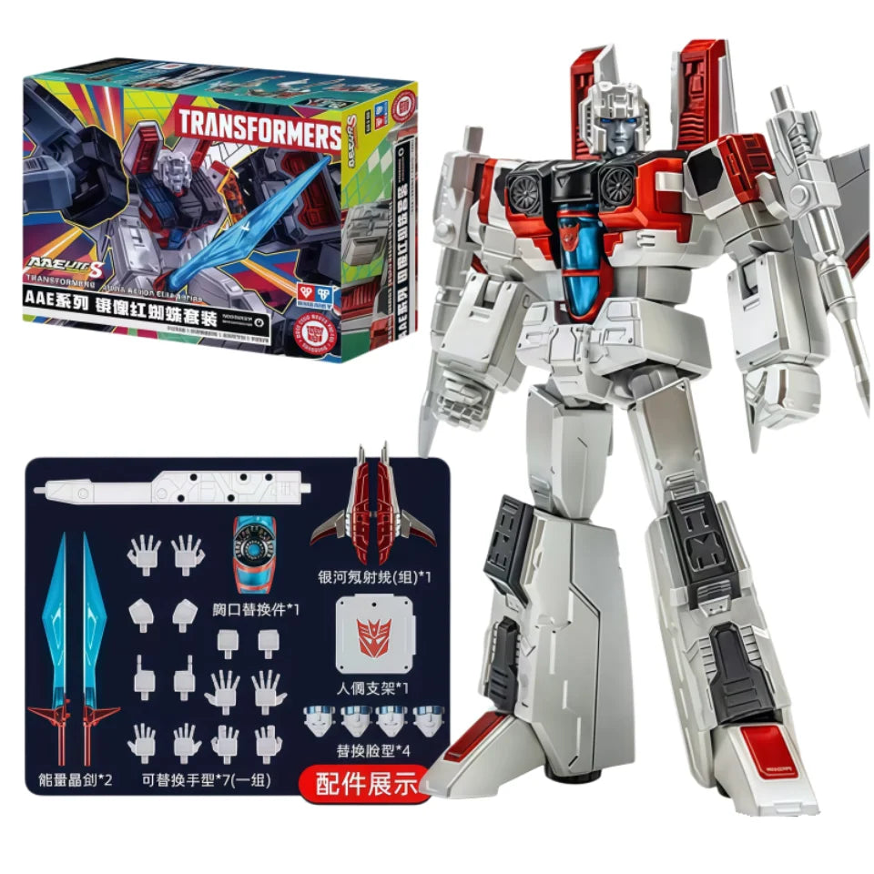 Transformers G1 Action Figure Set with Optimus Prime, Starscream & Soundwave - Articulated Collectible Toys