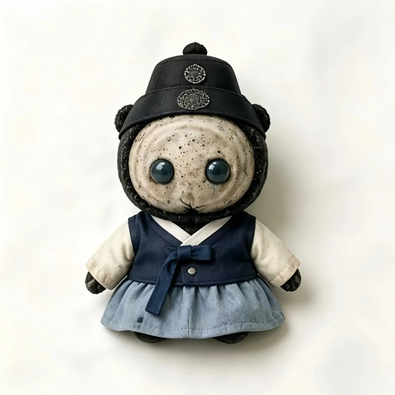 Kkeomeoksari Hanbok Doll Keychain Collectible Model for Desk & Gift