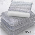 4 Pack Gentle Kitchen Sponges - Scratch-Free Cleaning Pads for Pots & Pans