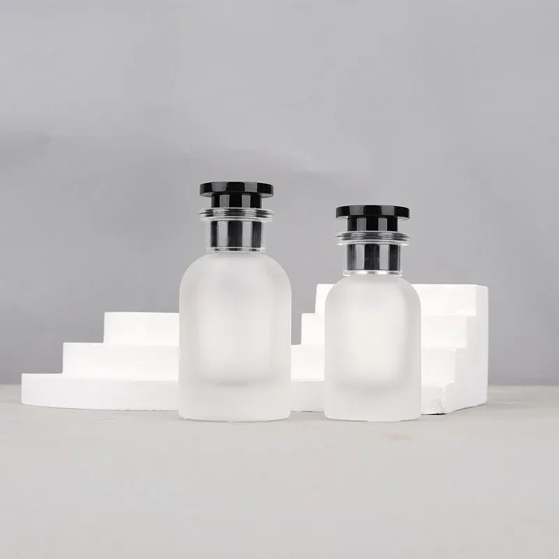 Frosted Glass Spray Bottles 30ml & 50ml Empty Perfume Atomizer Travel Containers