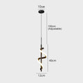 Minimalist LED Wall Lamp for Bedroom Living Room Corridor - Black White Gold