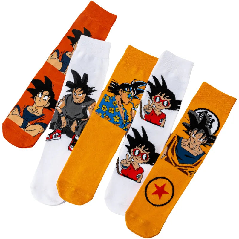Anime Street Style Crew Socks Men Women Casual Funny Yoga Cycling Socks