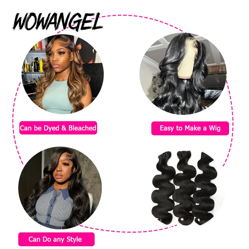 Virgin Remy Brazilian Hair Bundles - Body Wave Human Hair Extensions 28-30 Inch