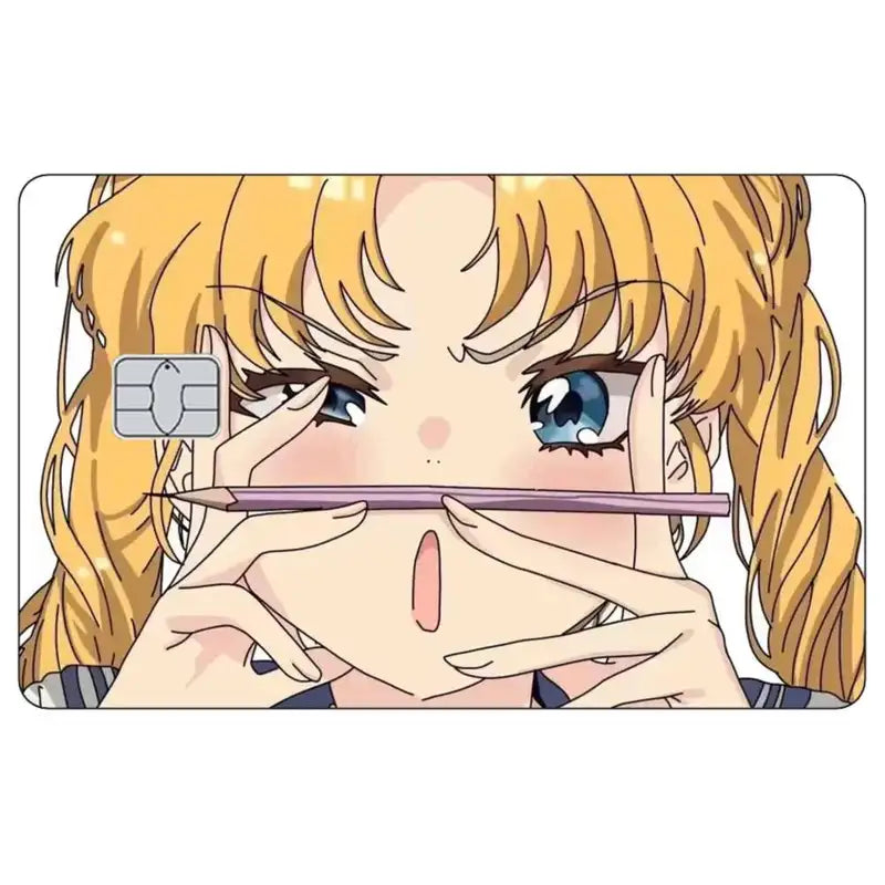 Anime Cartoon Credit Card Skin Stickers Protective Cover Case Self-Adhesive