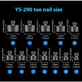Frosted Half Cover Toe Nail Tips - 120 Pcs Manicure & Pedicure Set