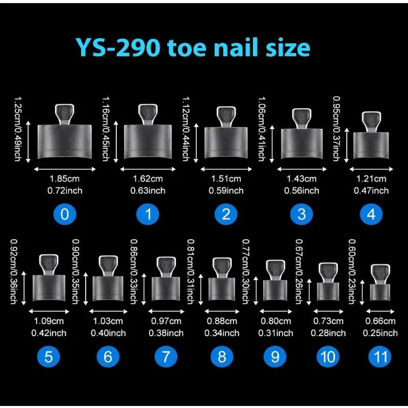 Frosted Half Cover Toe Nail Tips - 120 Pcs Manicure & Pedicure Set